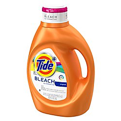Tide Liquid Laundry Detergent with Bleach Alternative - 4 Pack | Powerful Stain Removal for Whites & Colors | Perfect for Family Laundry, Gym Clothes & Baby Garments