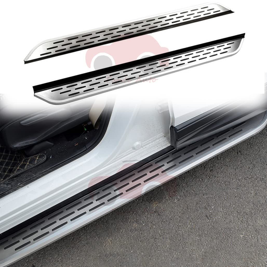 2PCS Aluminum Running Boards Side Steps Nerf Bars for 2020-2021 Ford Escape Kuga - Durable Side Pedals & Vehicle Protection - Perfect for Off-Roading, Daily Commuting & Family Adventures