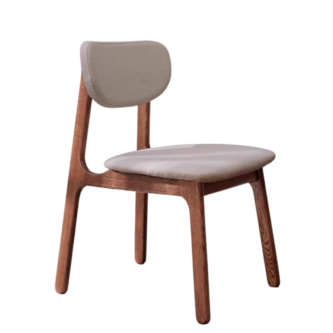 18.1x22x30.7 inch/ 46.3x56.5x78сm/ Walnut color/ 4 pcs Oak organic milk tea-colored skin