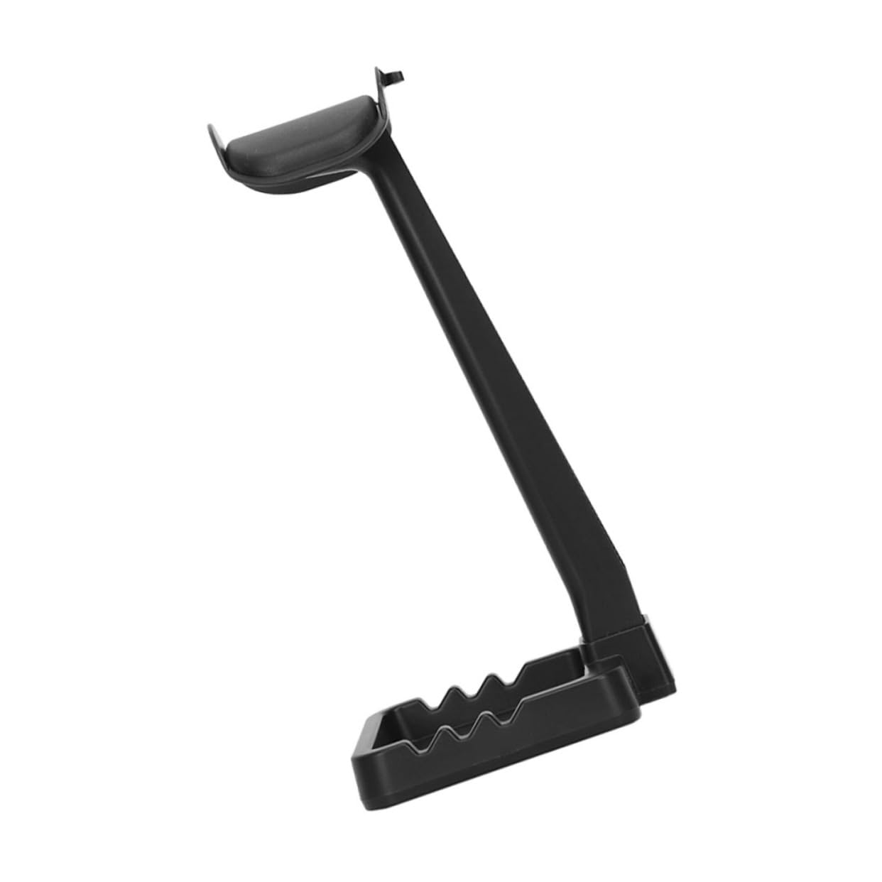 FUNOMOCYA Universal Gaming Headset Stand - Black Headphone Holder with Storage Shelf, Compatible with All Headsets - Perfect for Gaming Setup & Desk Organization