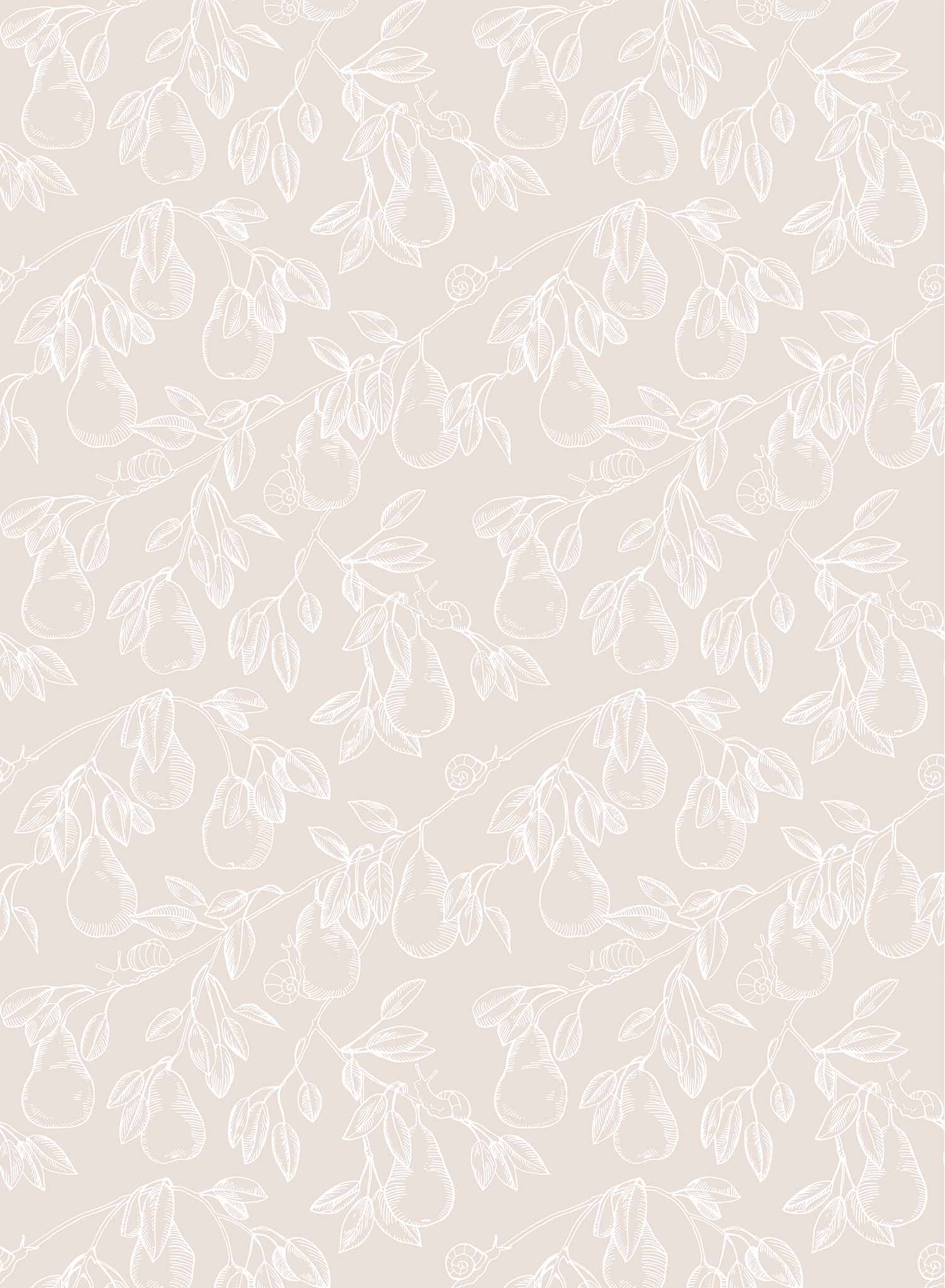 Fresh Pear Picking Wallpaper - HD Fruit Harvest Background for Kitchen Decor, Farmhouse Style, Digital Download