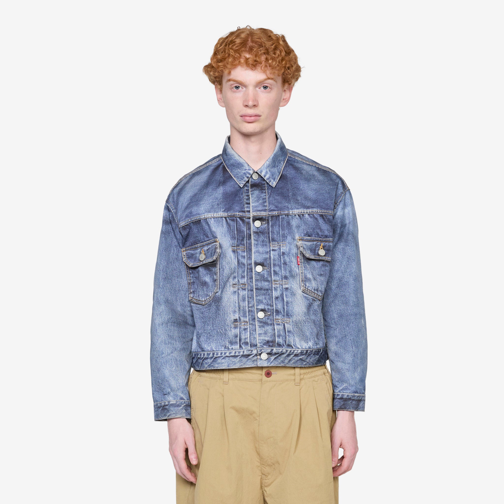 Levi's Berber Jacket for Men - Indigo Denim Printed Coat with Stylish Design | Perfect for Casual Outings, Streetwear & Everyday Fashion
