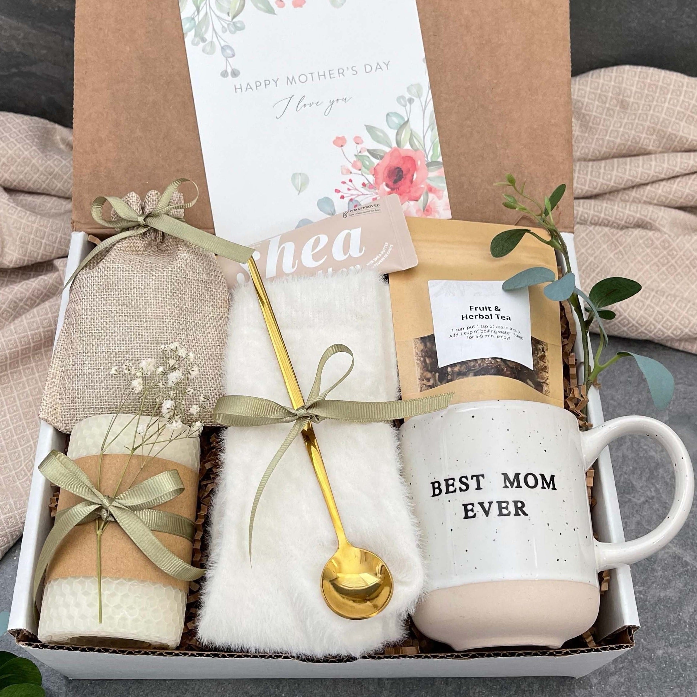 Thoughtful Gift Box for Women - New Mom Care Package with Hygge Essentials - Perfect for Baby Showers, Mother's Day & Self-Care Moments