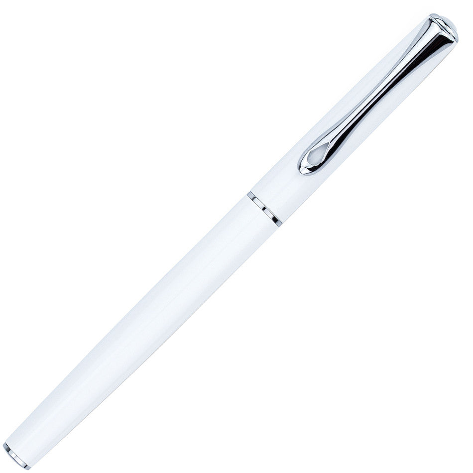 Diplomat Traveller Fountain Pen - Premium Stainless Steel Nib, Snow White - Perfect for Business, Writing & Gift Giving