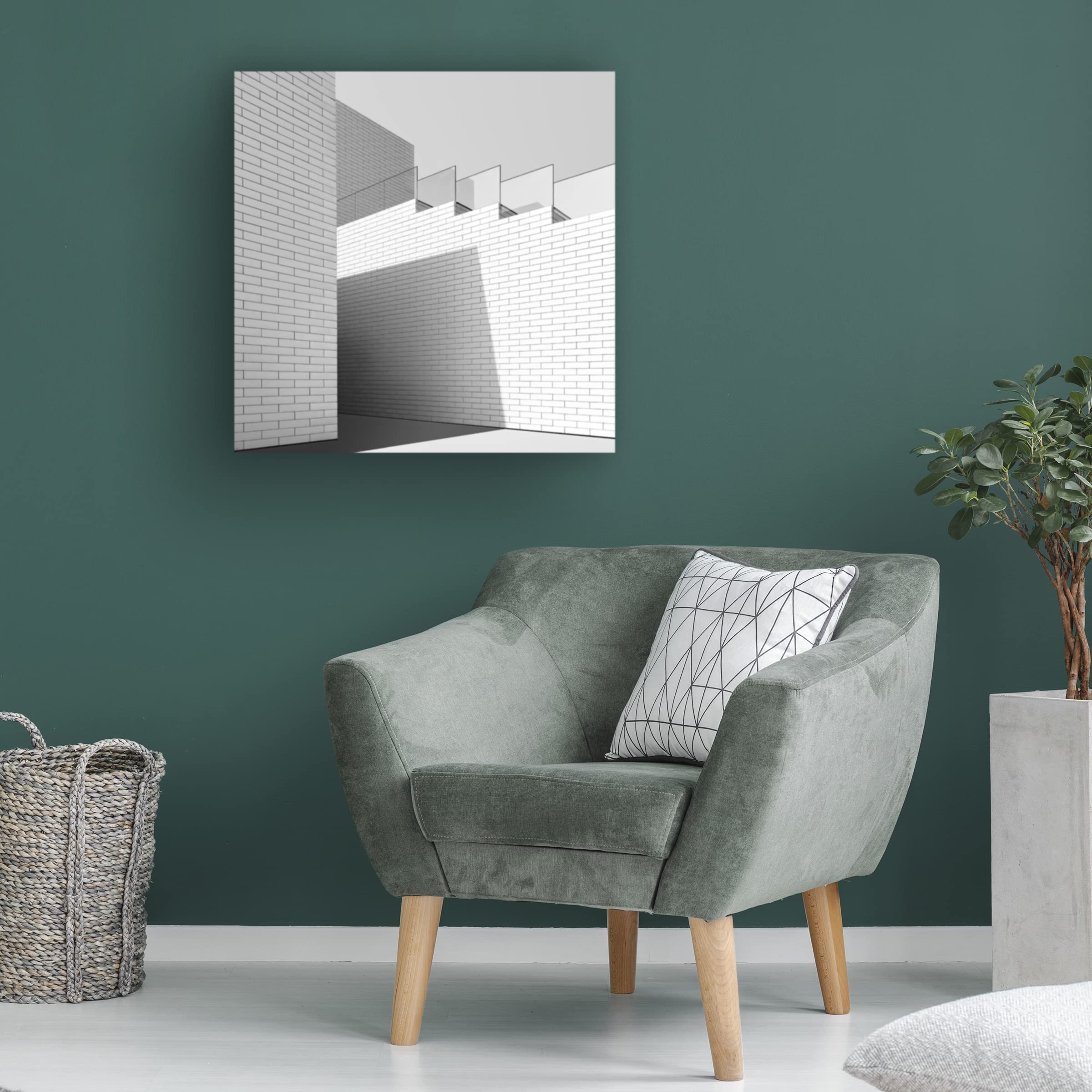 Trademark Fine Art 'Lego House' Canvas Wall Art Print by Inge Schuster - Modern Home Decor for Living Room, Bedroom & Office