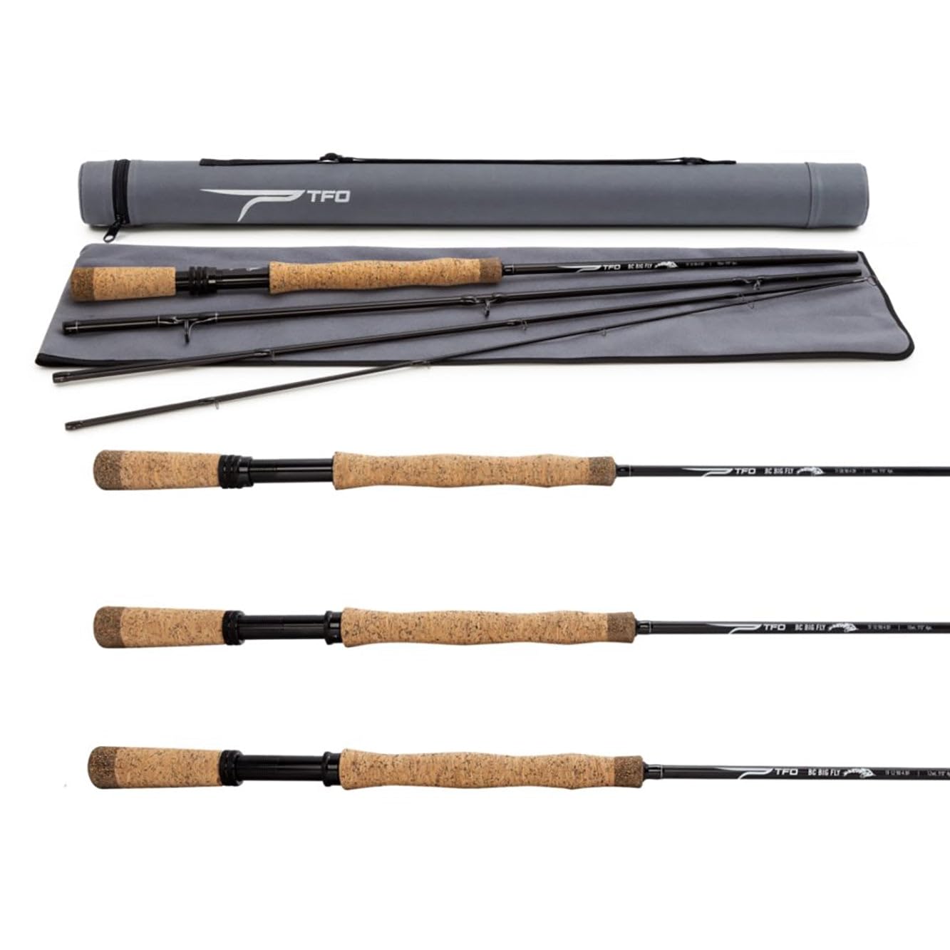 TFO BC Big Fly Rod - Premium Fly Fishing Rod for Trout, Bass & Salmon - Lightweight & Durable Graphite Construction - Perfect for Freshwater & Saltwater Fly Fishing Adventures