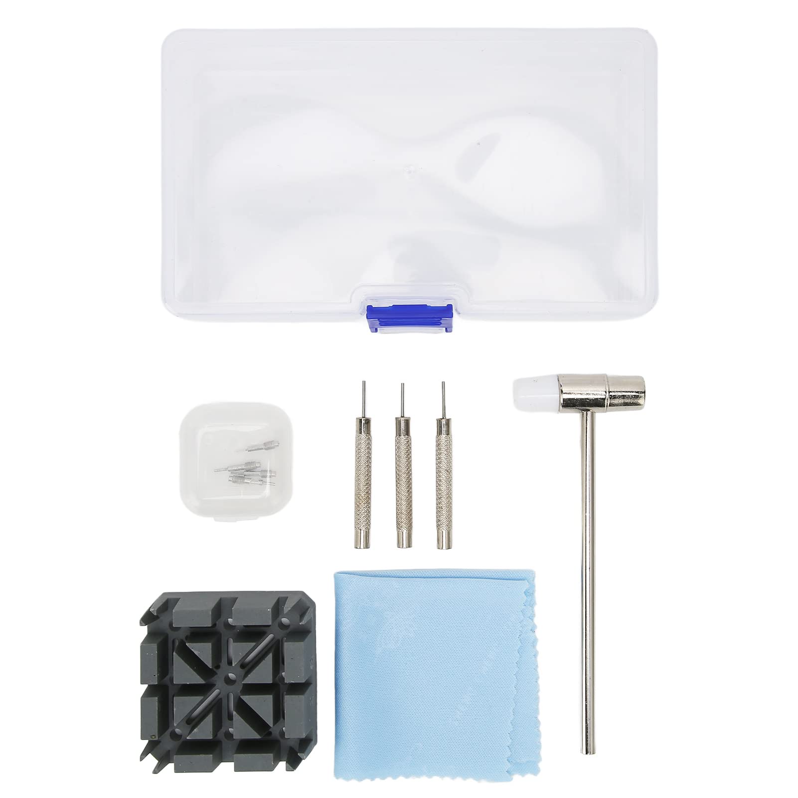 **Stainless Steel Watch Band Adjustment Tool Kit - Watch Link Pin Remover & Holder for Professional Watch Repair - Rust Proof & Portable for Jewelers, Watch Shops & DIY Enthusiasts (Perfect for Resizing, Repairing & Maintaining Luxury Watches)**