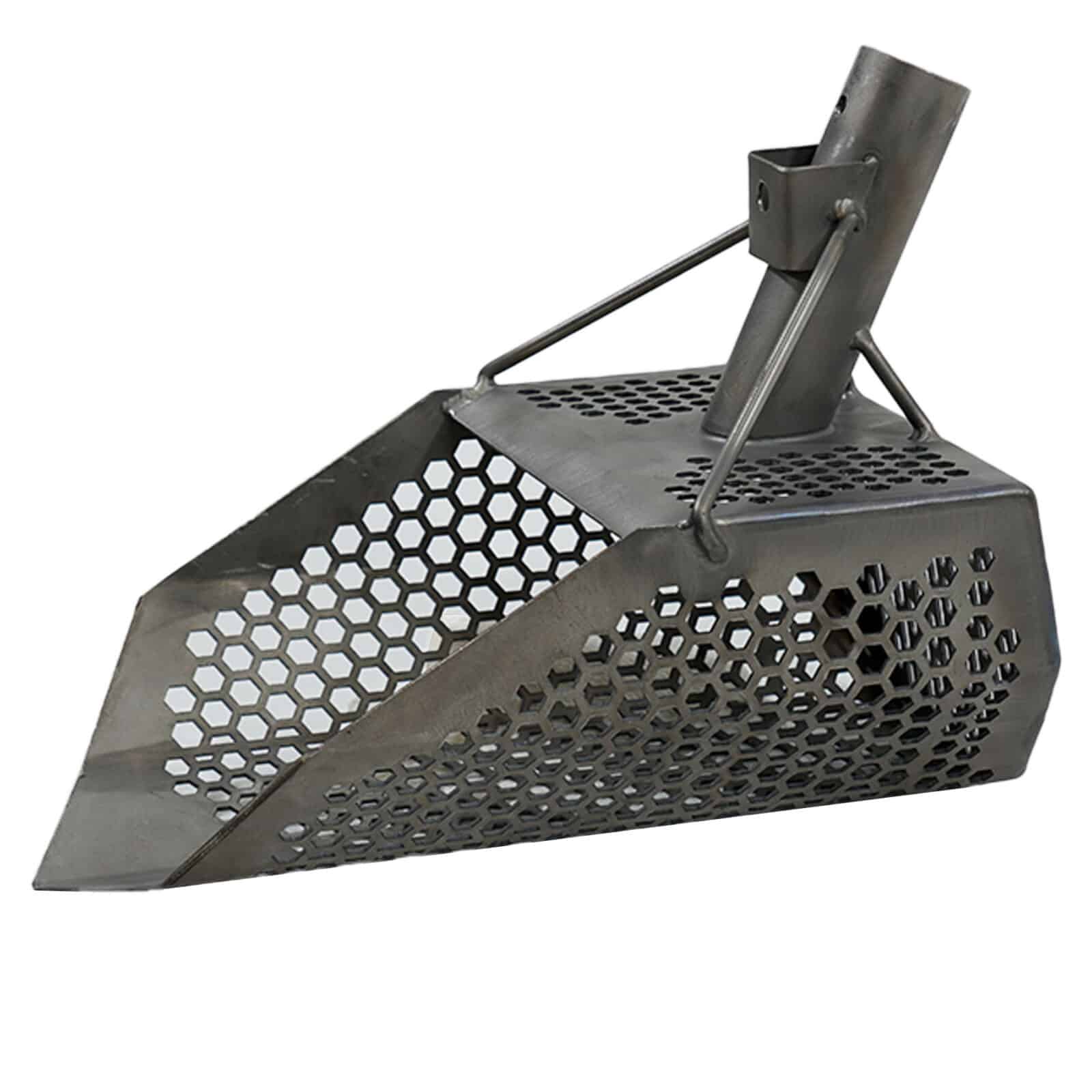 Dune Scoops ProSeries Typhon Titanium Beach Sand Scoop - 1.5mm Thick with 5/7/9mm Combined Holes - Perfect for Metal Detecting, Treasure Hunting & Beach Combing
