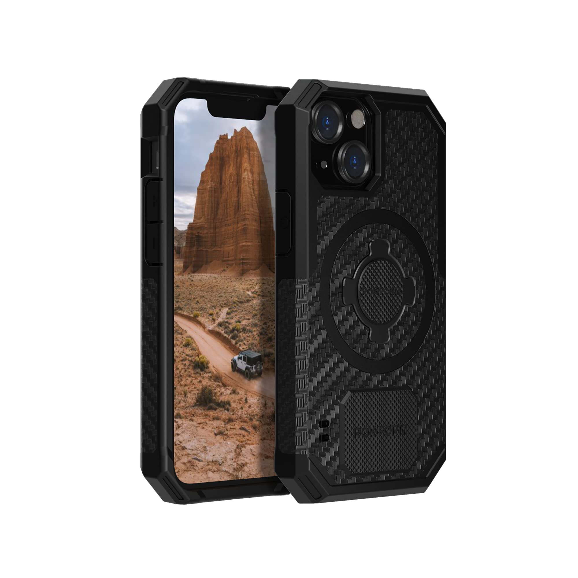 Rokform Rugged iPhone 13 Mini Case with Dual Magnet & MagSafe Compatibility | Magnetic Protective Cover with RokLock Twist Lock | Drop Tested Armor (Black) | Perfect for Outdoor Adventures & Active Lifestyles