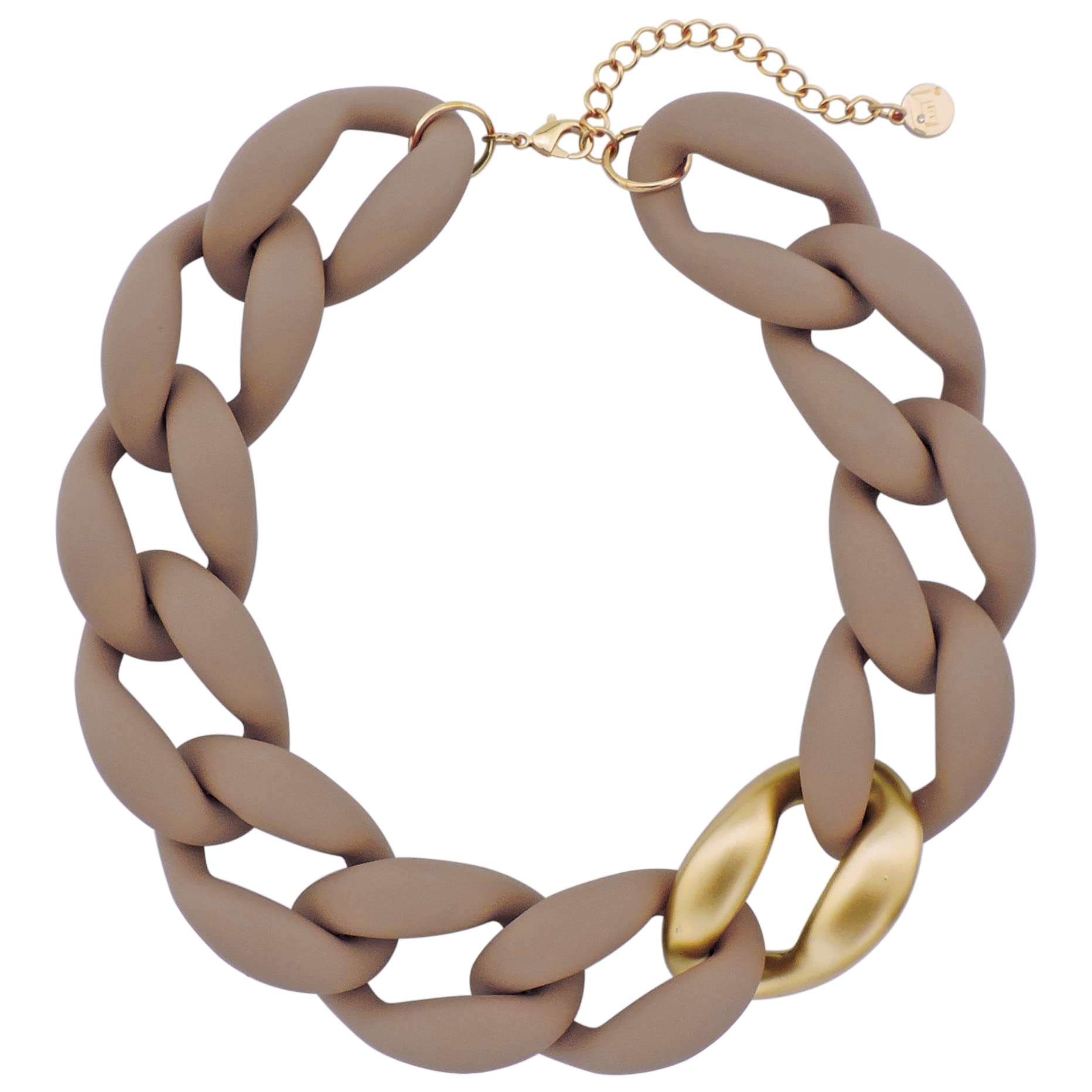Firstmeet Chunky Acrylic Chain Link Choker Necklace for Women - Trendy Statement Jewelry for Parties, Dating & Everyday Wear