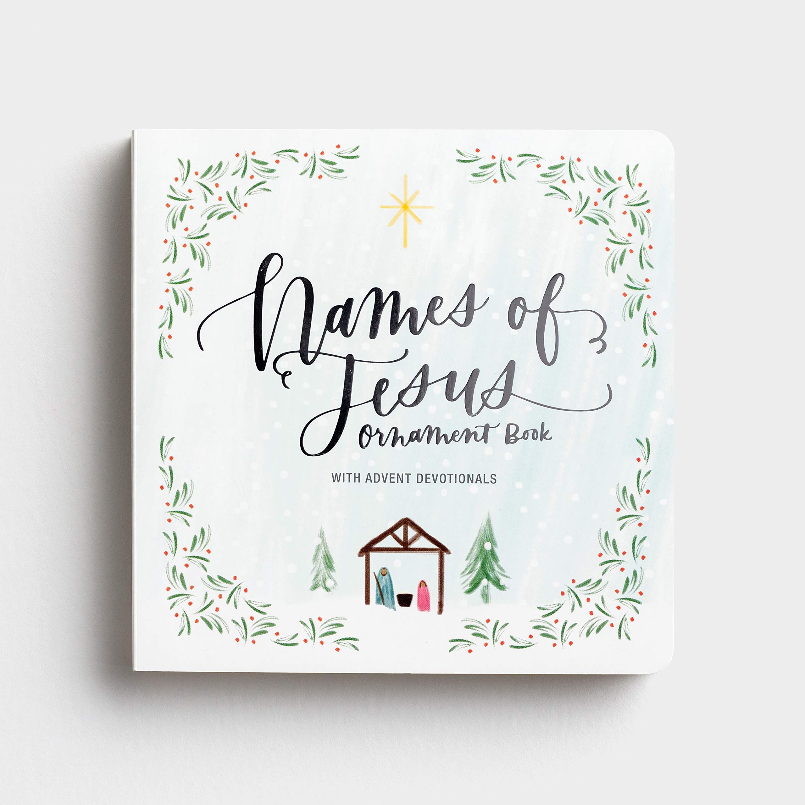 Names of Jesus Advent Ornament Book with Devotionals - Christian Christmas Countdown Decor & Family Devotional Activity for Holiday Season