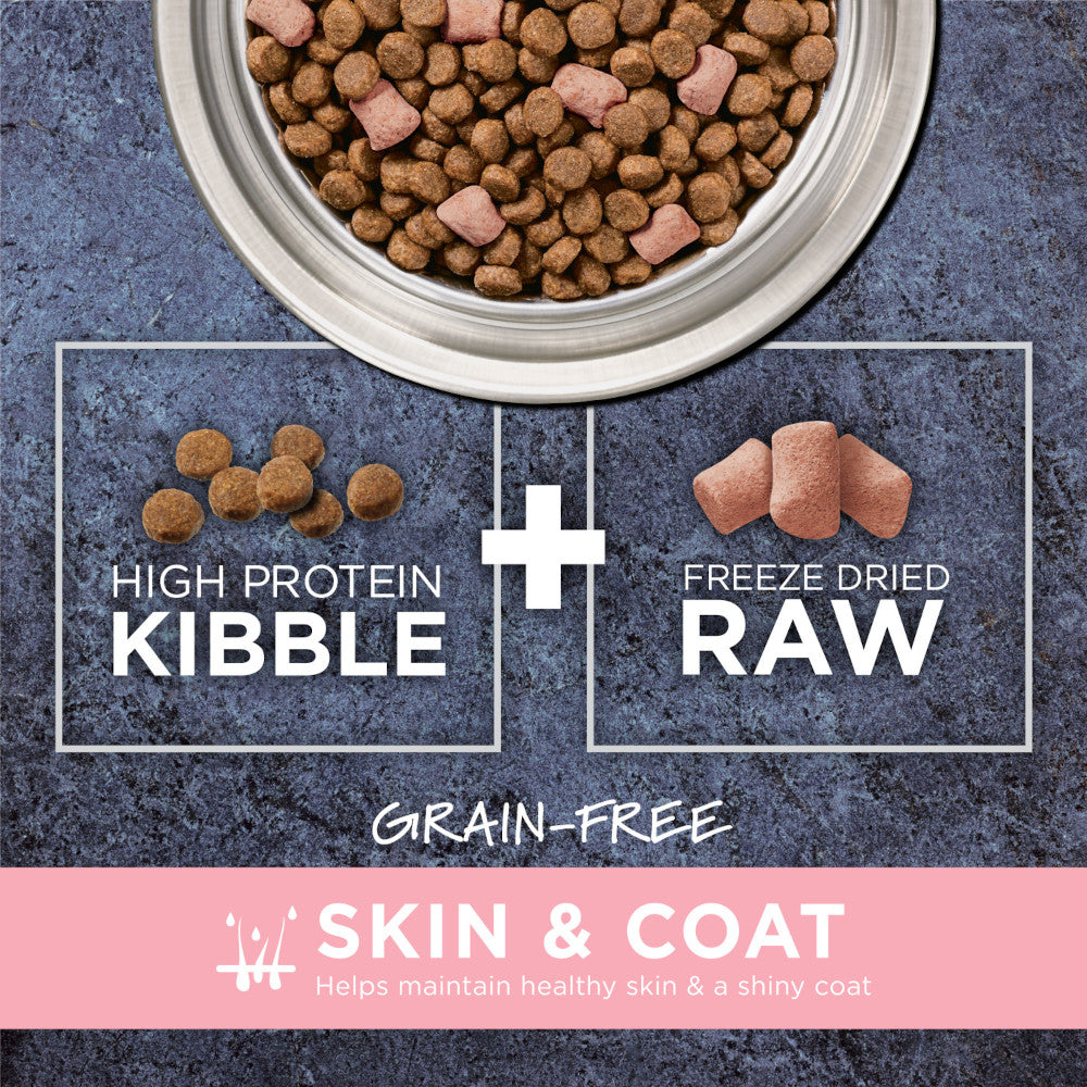 Premium Grain-Free Raw Boost Chicken Recipe Dry Dog Food for Adults - Supports Skin & Coat Health - Ideal for Active Dogs & Daily Nutrition