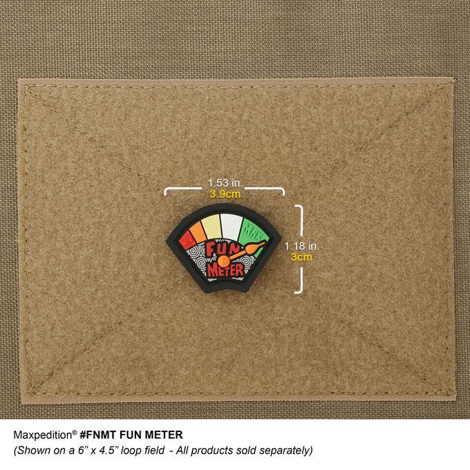 Fun Meter Morale Patch - Custom Embroidered Hook & Loop Badge for Military, Police, Firefighter Uniforms & Backpacks - Perfect for Tactical Gear, Cosplay & Outdoor Adventures