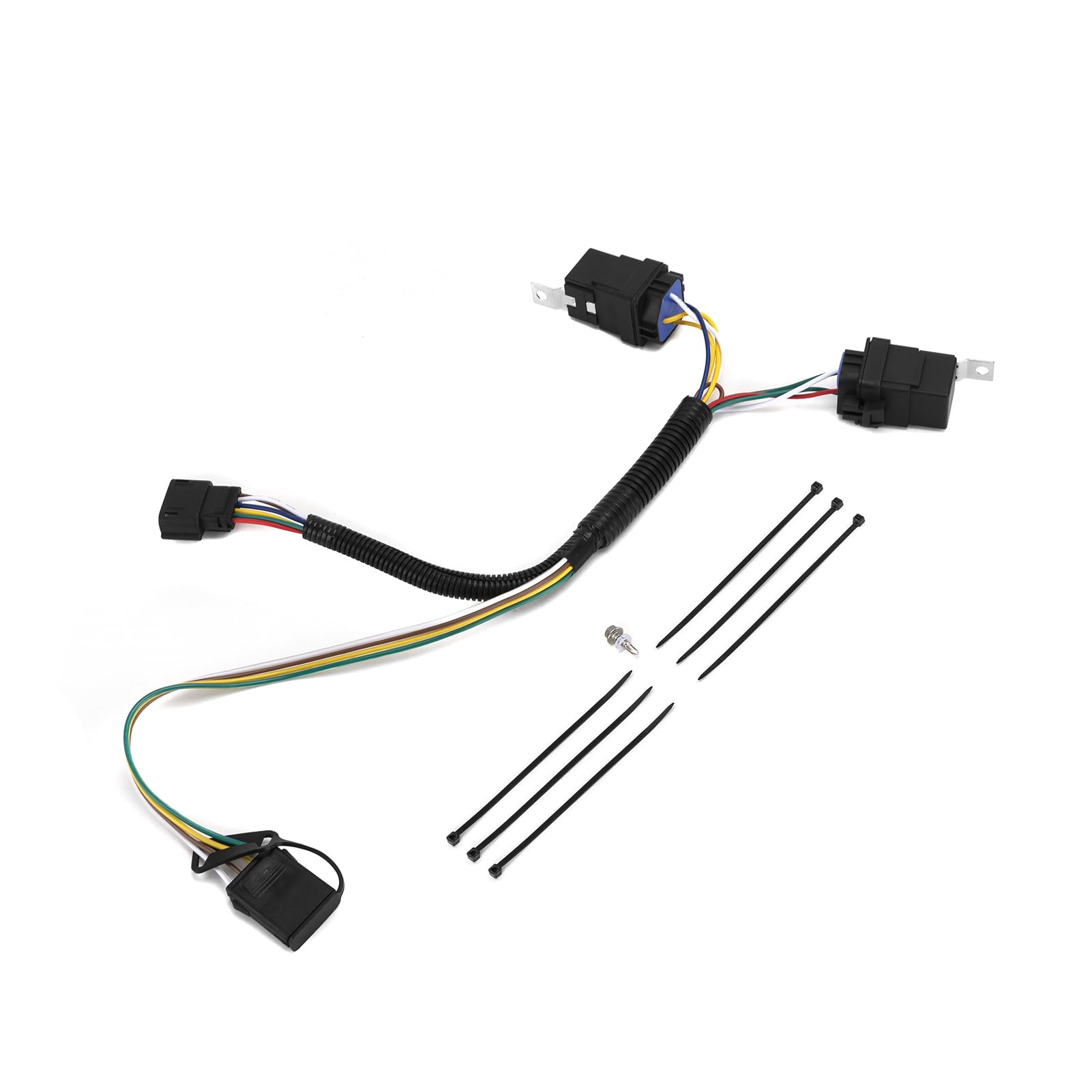 Wsays 4-Pin Trailer Wiring Harness Kit - Plug & Play Compatible with Chevrolet Equinox & GMC Terrain (2018-2025 Models) - Easy Installation for Towing Lights, Boat Trailers & Utility Hauling