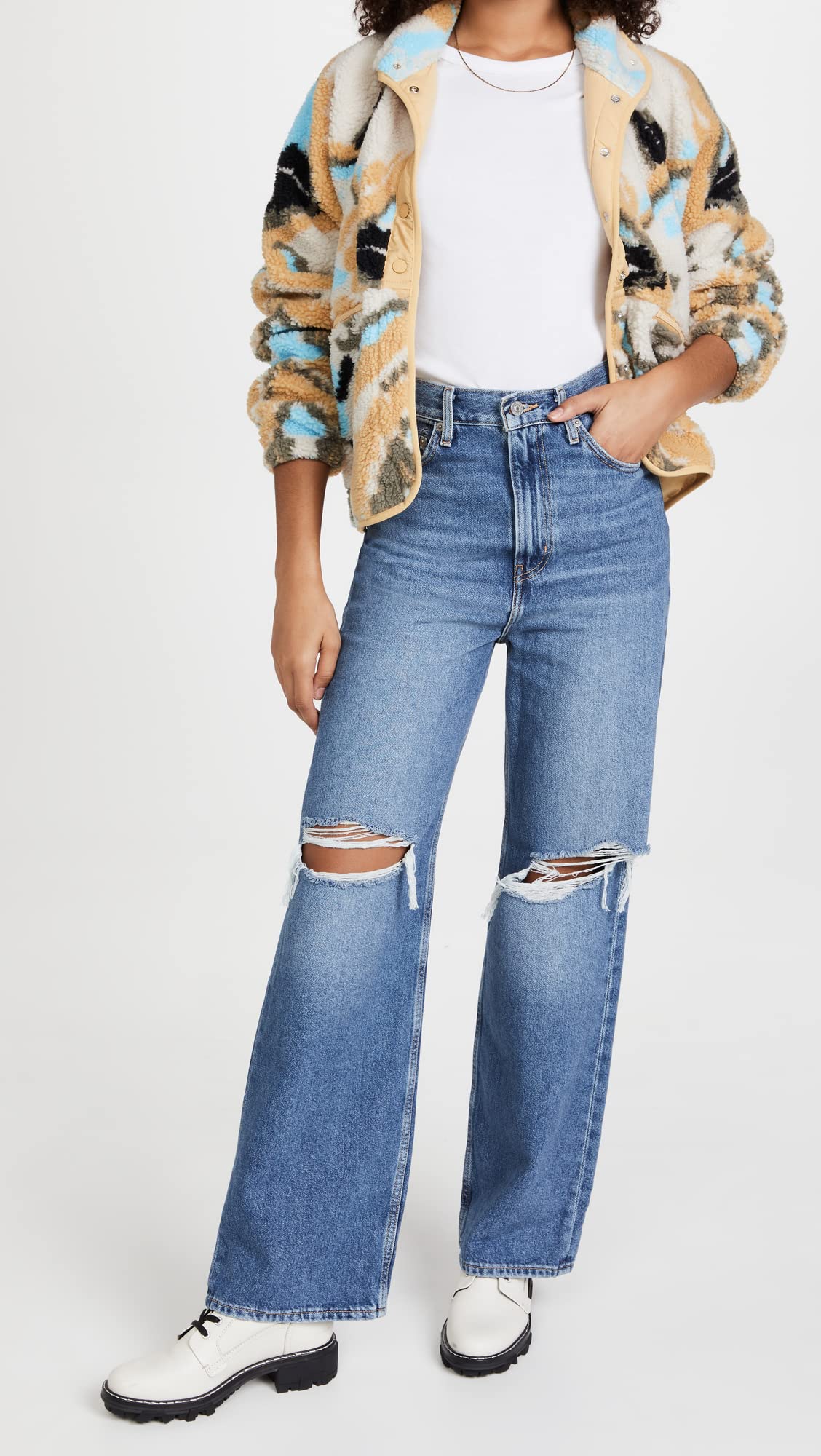 Levi's Women's Premium High Loose Fit Jeans - Comfortable & Stylish for Casual Wear, Outings & Everyday Fashion