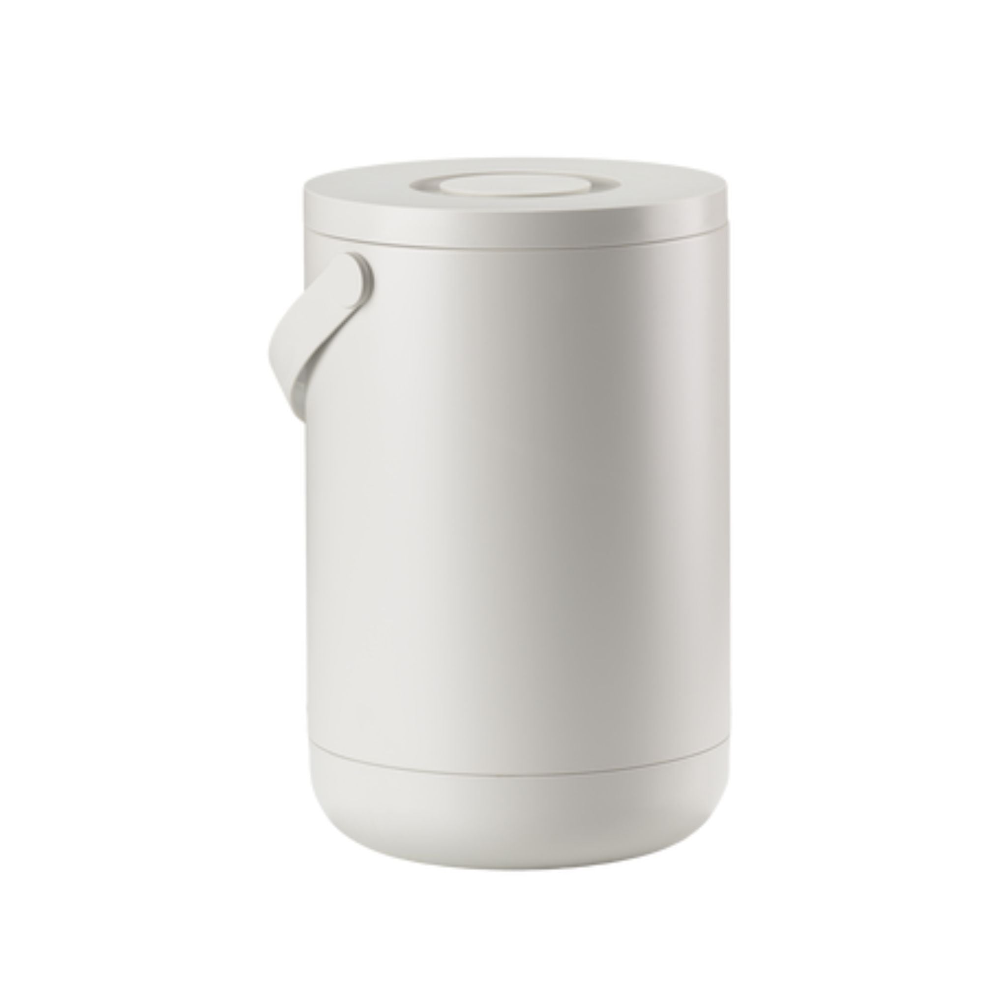 ZONE DENMARK 22L Circular Waste Bin, 44cm Tall in Warm Grey - Perfect for Kitchen, Office & Bathroom Trash Can