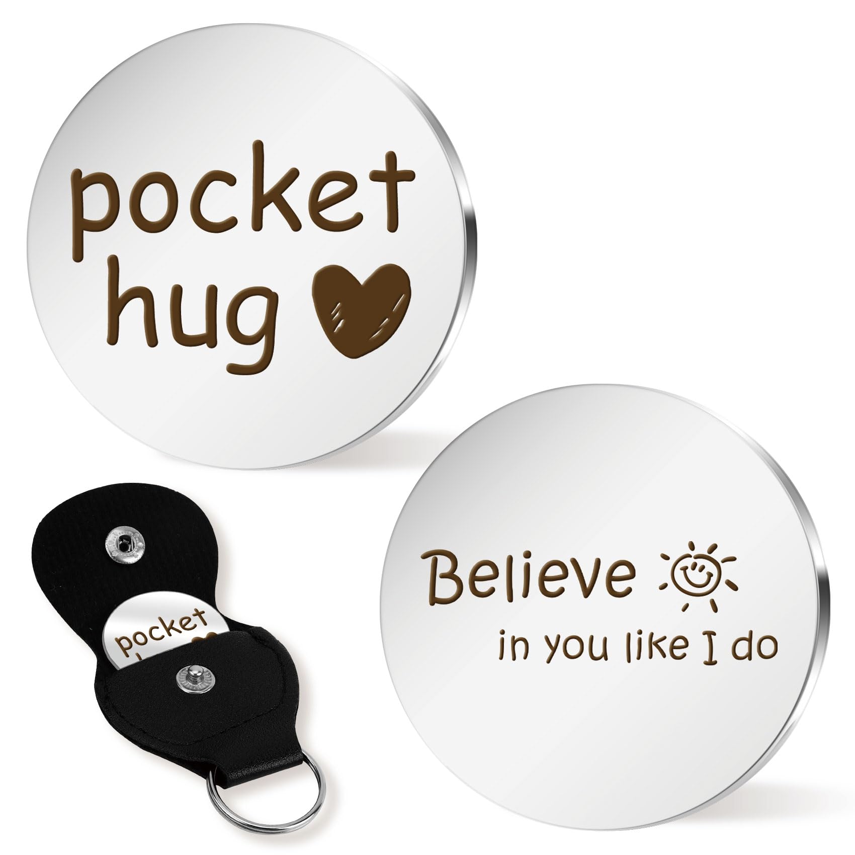 Easter Basket Stuffers Pocket Hug Keepsake - Graduation, Birthday, Christmas Gifts for Him, Her, Boys, Girls - Inspirational Friendship Gifts for Best Friends, Family, and Loved Ones - Perfect for Everyday Carry, Special Occasions, and Thoughtful Surprises