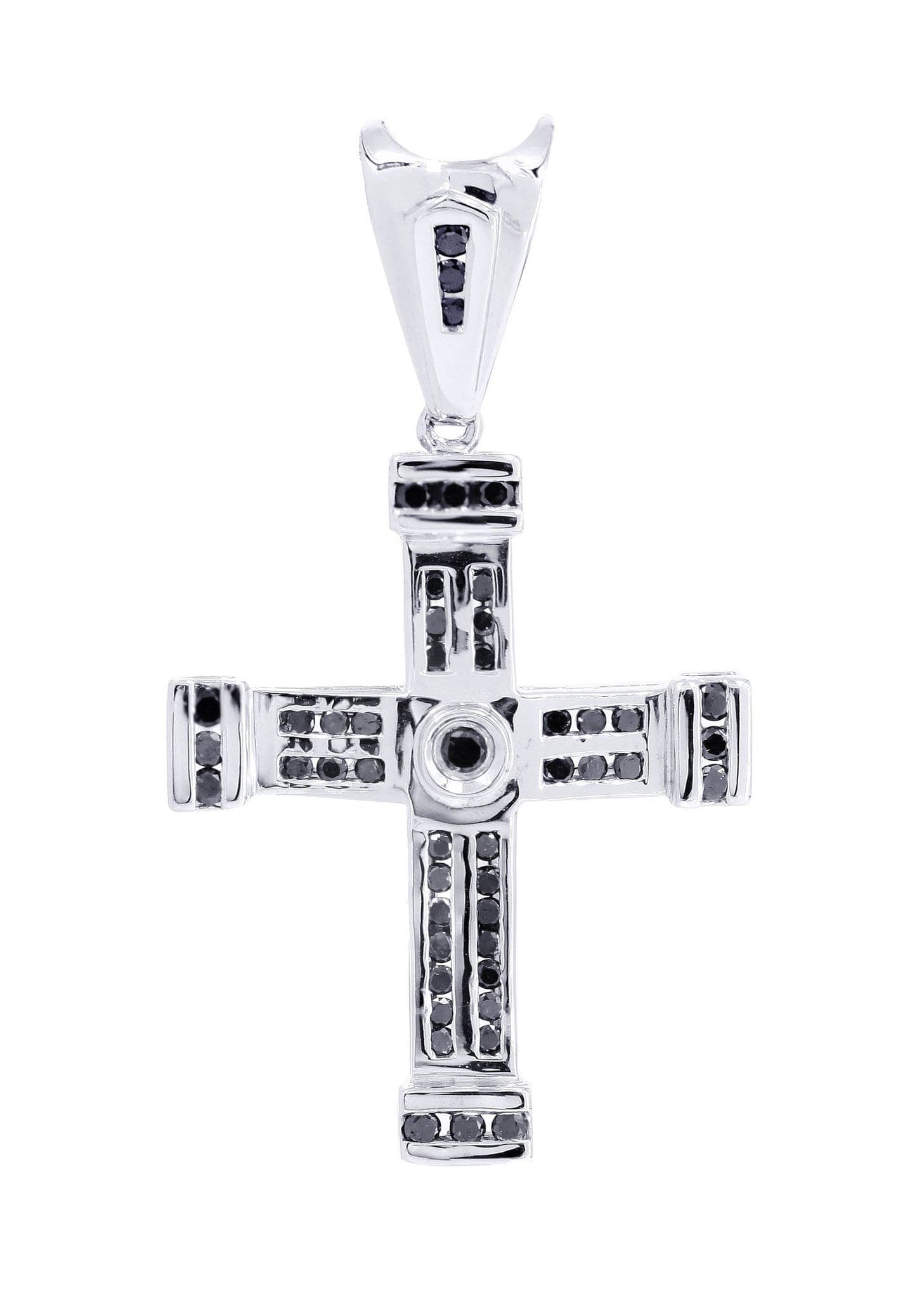 0.69 Carat Diamond Cross Pendant Necklace - 4.51 Grams Solid Gold Religious Jewelry for Women & Men - Perfect for Baptism, First Communion & Everyday Wear
