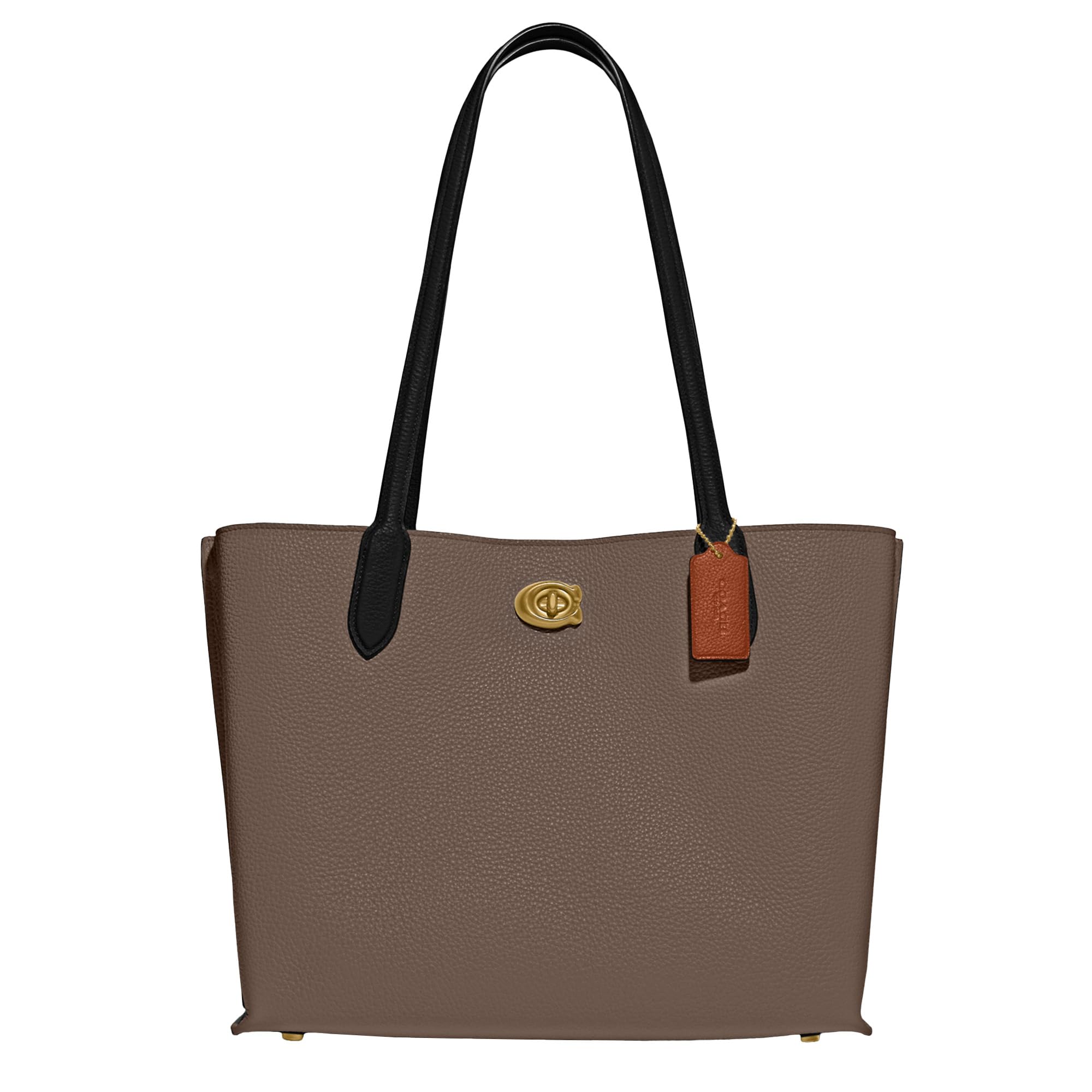 Coach Willow Tote Bag in Dark Stone - Premium Leather Handbag for Women | Perfect for Work, Travel & Everyday Use