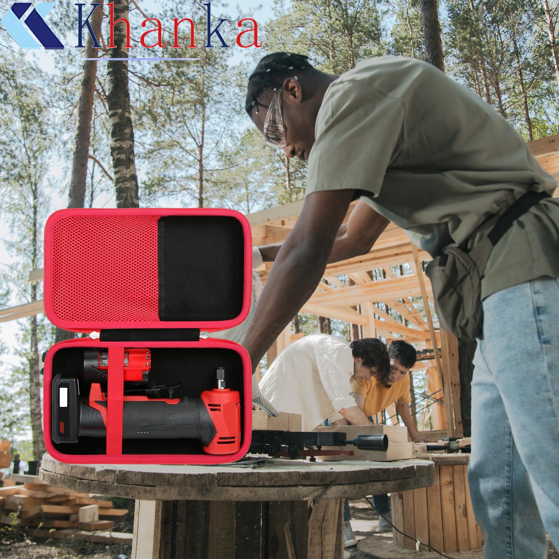 Milwaukee 2485-20 M12 FUEL Right Angle Die Grinder Replacement Hard Storage Case - Durable Protective Tool Box for Workshop & Job Site Use