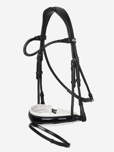 Kudos Patent Dressage Bridle by Le Mieux - Premium Equestrian Show Bridle for Dressage Competitions & Training