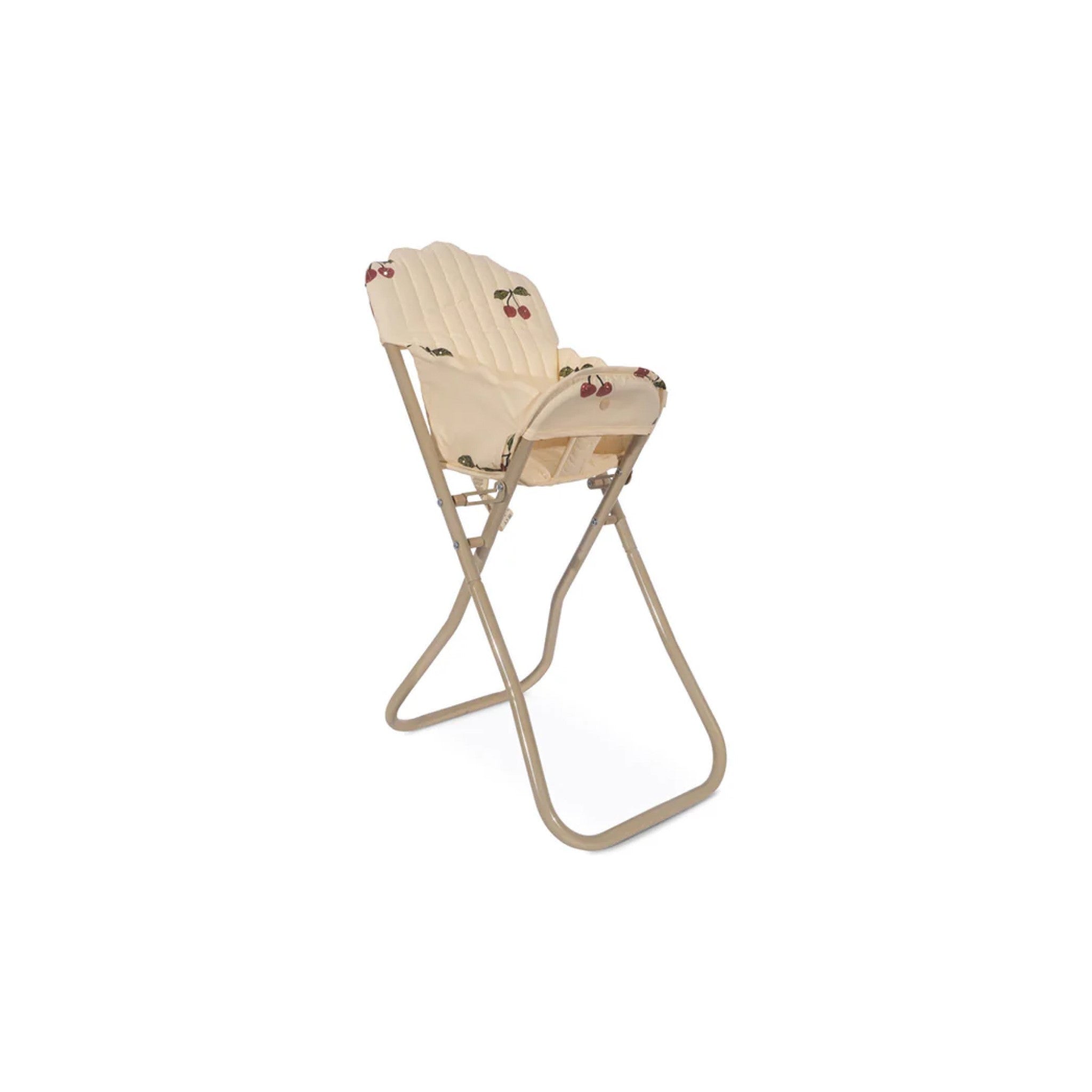 KONGES SLØJD Kids Doll High Chair Toy - Ma Grande Cerise Pink Glitter | Pretend Play High Chair for Baby Dolls | Perfect for Role Play, Tea Parties & Toddler Imaginative Play