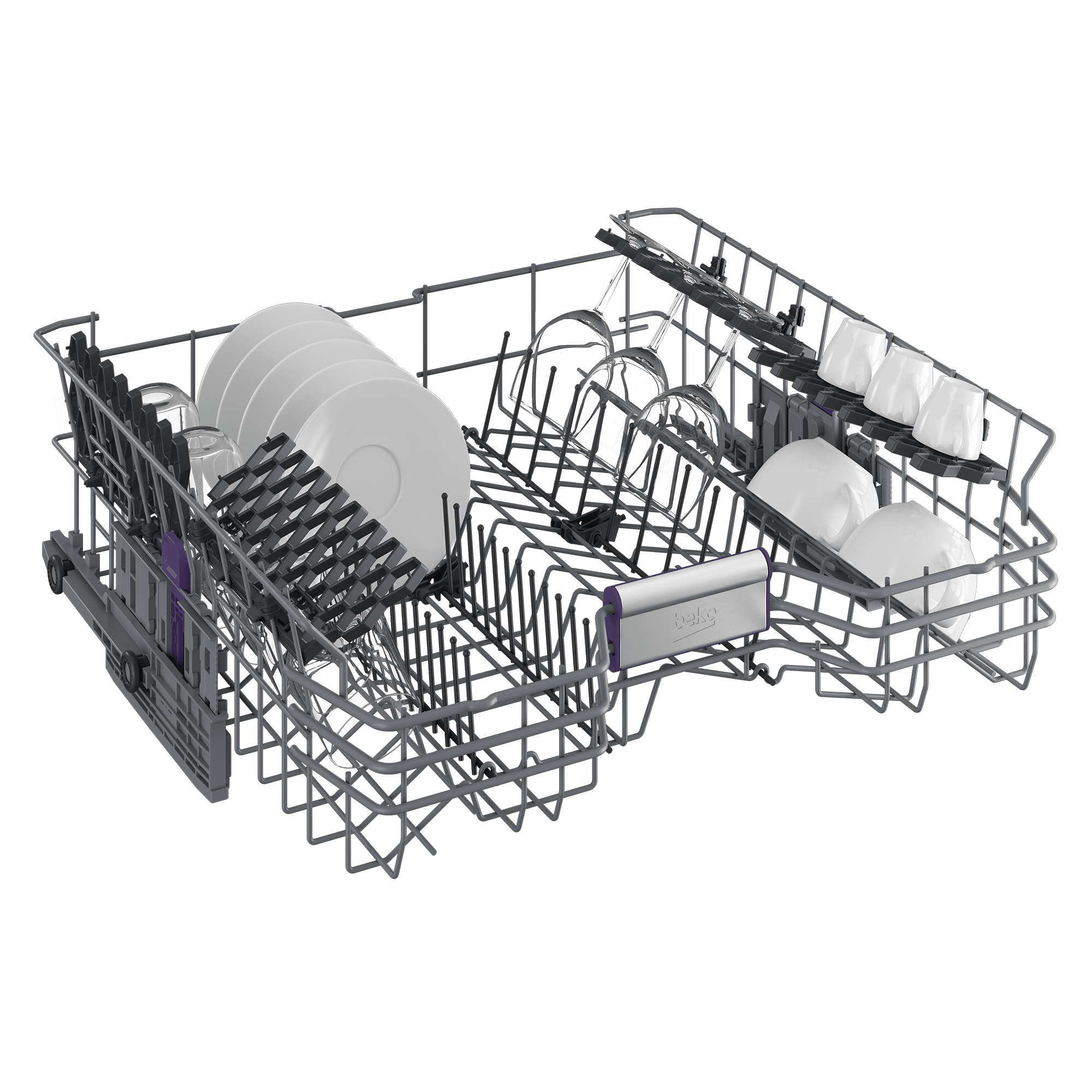 Beko DIT39432 Built-In Dishwasher - 16 Place Settings, 39 dB Ultra Quiet, Panel Ready Tall Tub Design for Modern Kitchens | Perfect for Large Families & Entertaining Guests