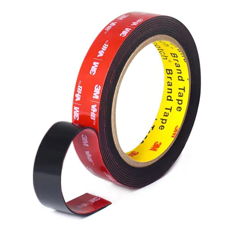 3M VHB Heavy Duty Double Sided Tape - 0.5in x 15.6FT Strong Adhesive Mounting Tape for Car, LED Strip Lights, Home & Office Decor - Perfect for Wall Hanging, Crafts, and DIY Projects