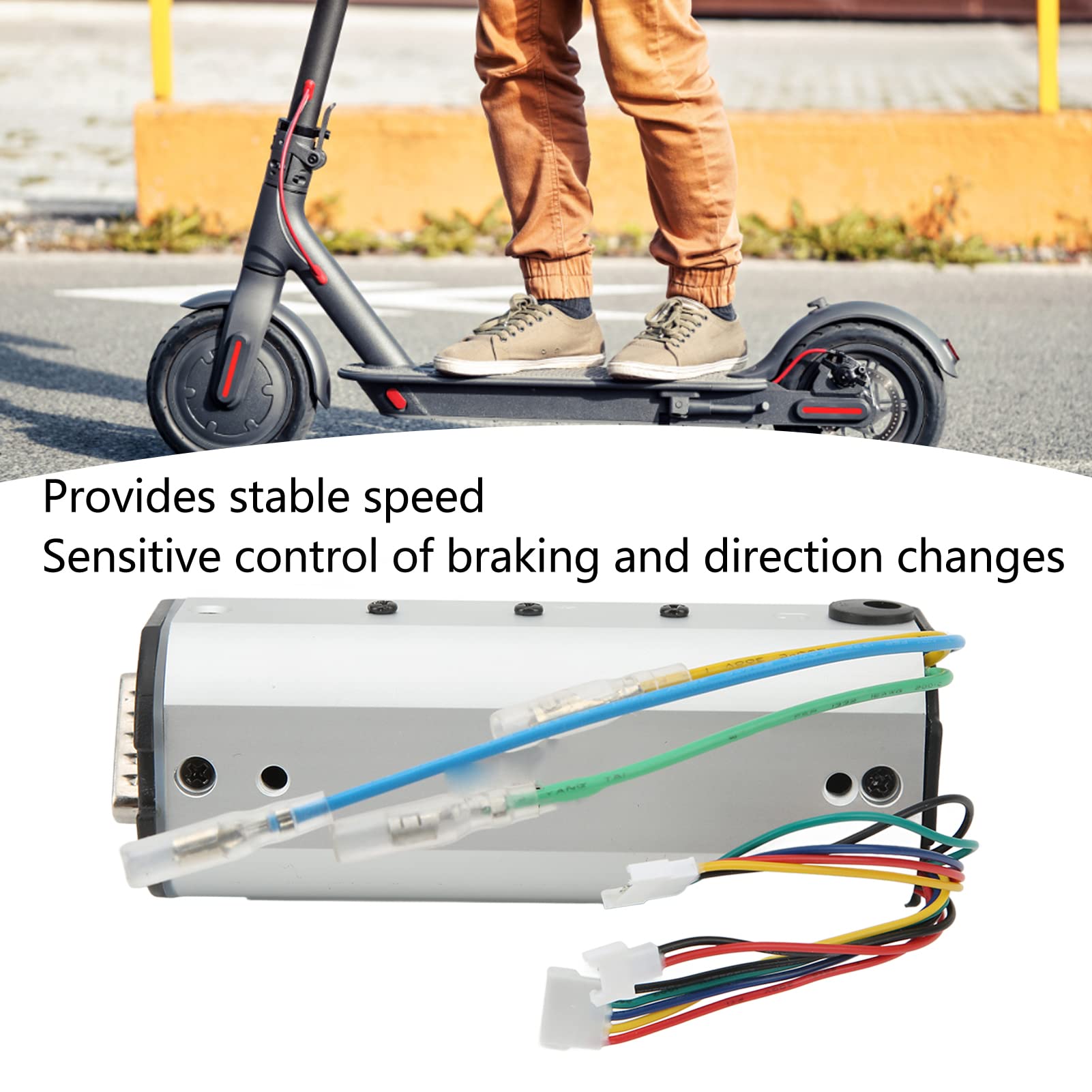 36V 20A Aluminum Alloy Electric Scooter Motor Controller for HX X7 Model - Perfect for Commuting, Off-Road & Urban Mobility