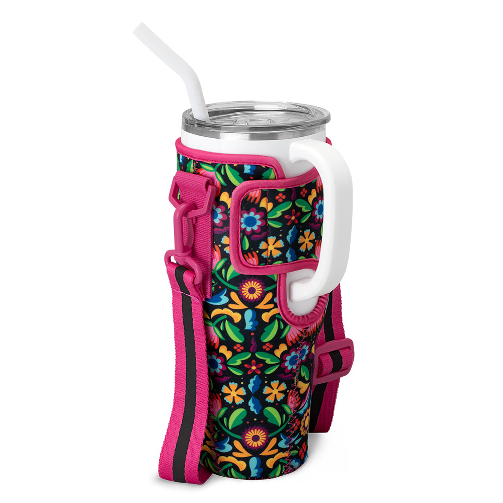 **40oz Caliente Mega Mug Sling - Insulated Stainless Steel Tumbler with Handle & Lid - Perfect for Coffee, Tea, and Cold Drinks - Great for Camping, Travel, and Outdoor Adventures**