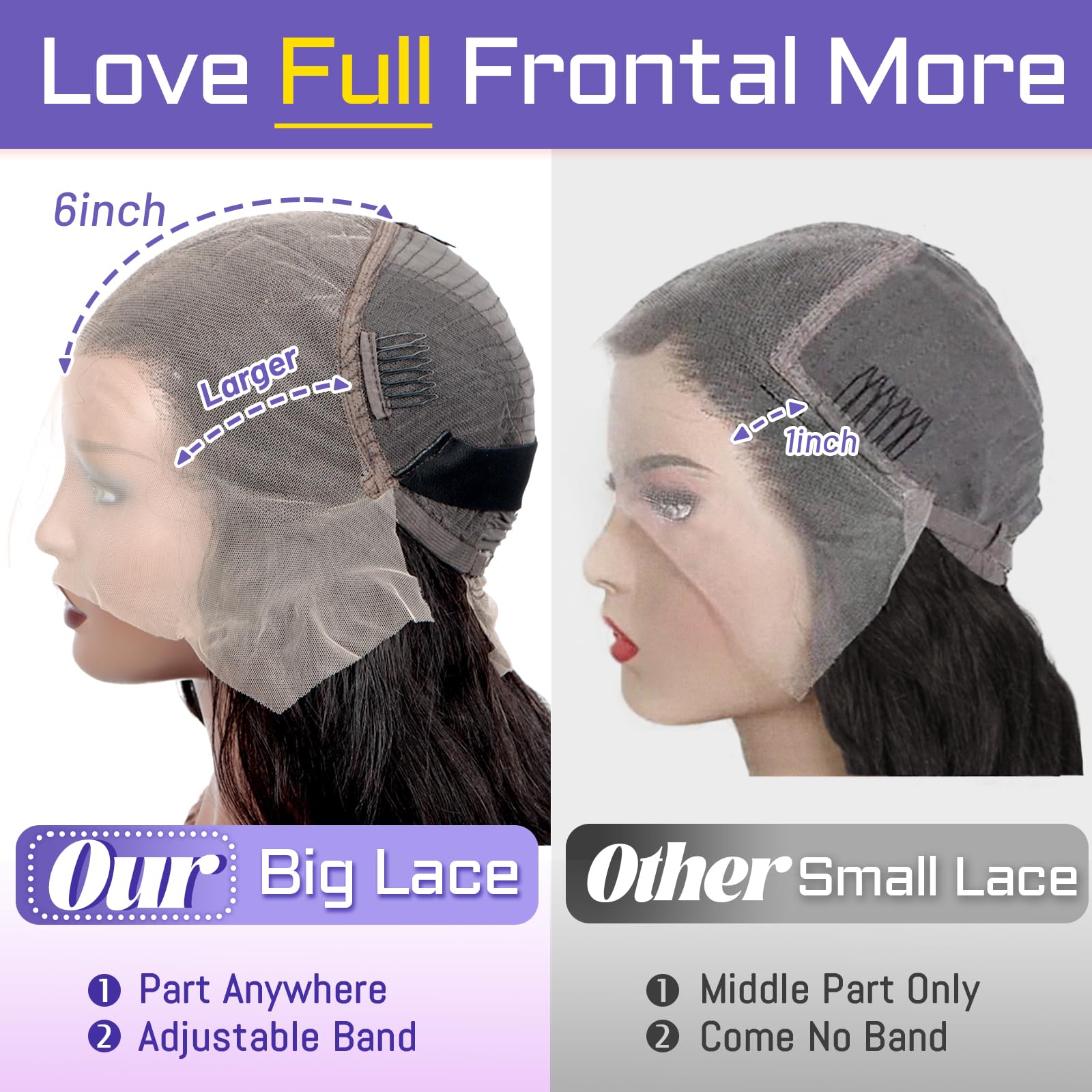 30 Inch 13x6 HD Lace Front Wigs Human Hair - Pre Plucked with Baby Hair, 180% Density Body Wave Lace Wig for Black Women (Natural Color) | Perfect for Daily Wear, Special Occasions & Protective Styling