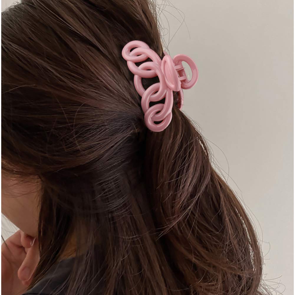 Canitor Hair Clips Set - 8PCS Banana Claw Clips for Thin Hair, Non-Slip Vines Twining French Design Barrettes | Perfect for Women, Girls, Daily Styling, Ponytails & Updos