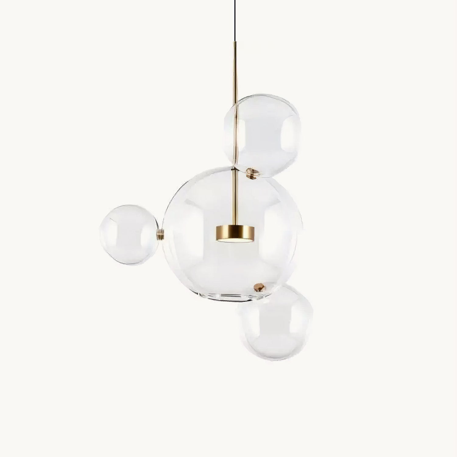 Murlamp Bubble Pendant Light - Modern Glass Ceiling Lamp for Living Room, Bedroom, Dining Room - Elegant Hanging Light Fixture for Home Decor and Interior Design