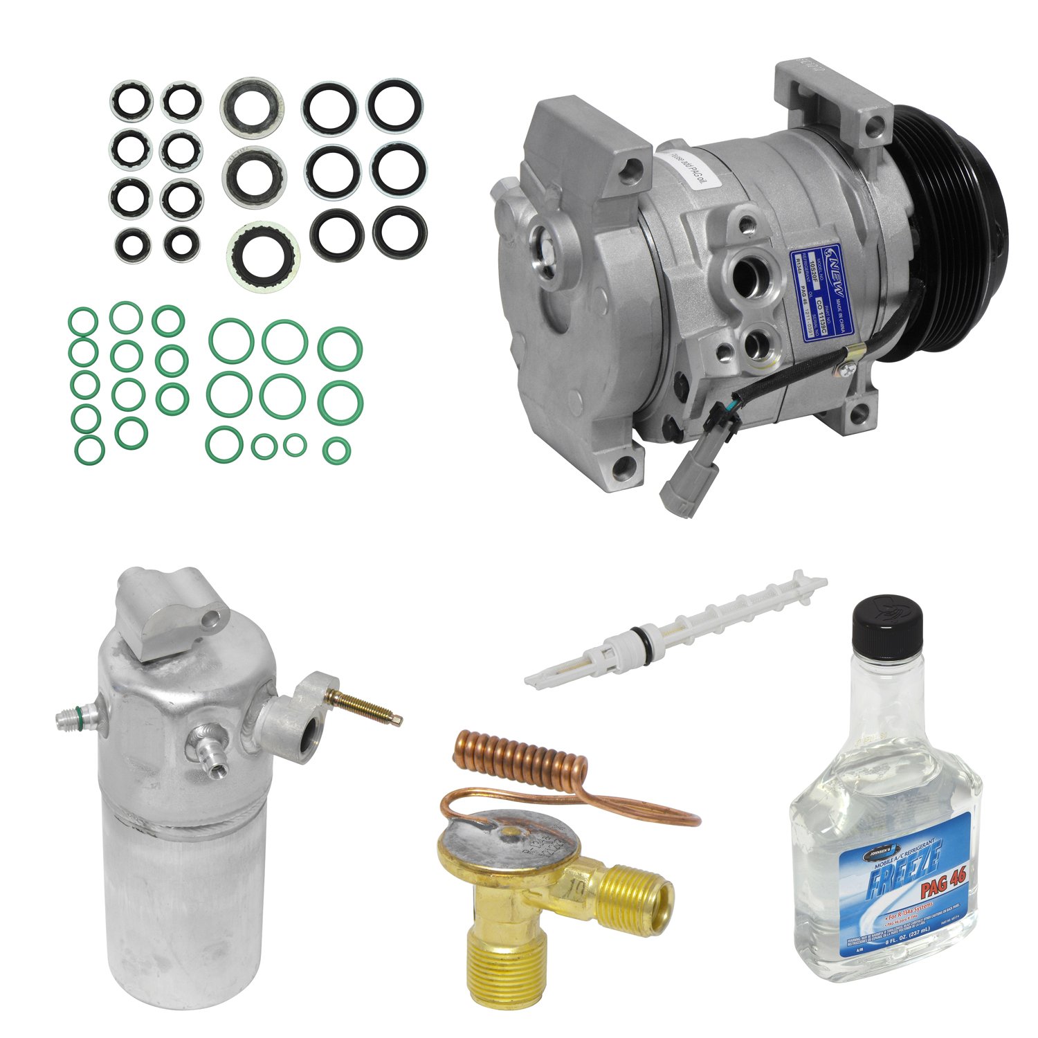 Universal Air Conditioner KT 2226 A/C Compressor & Component Kit - Replacement Parts for Home & Auto AC Systems - Perfect for HVAC Repair & Maintenance