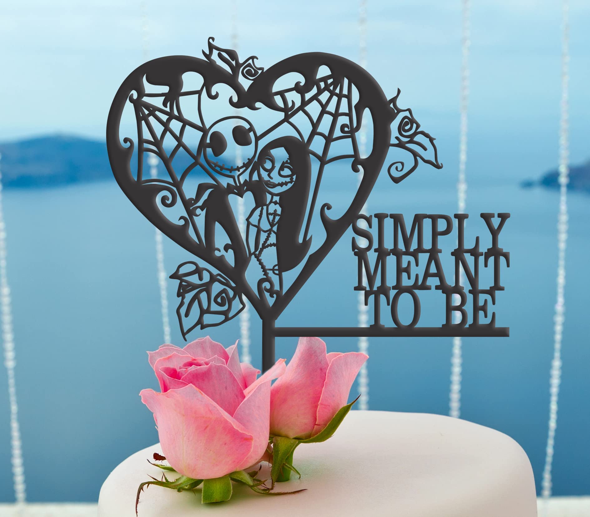 Custom Wedding Cake Topper - Halloween, Christmas & Skeleton Themed Spooky Cake Decorations for Weddings, Parties & Special Events