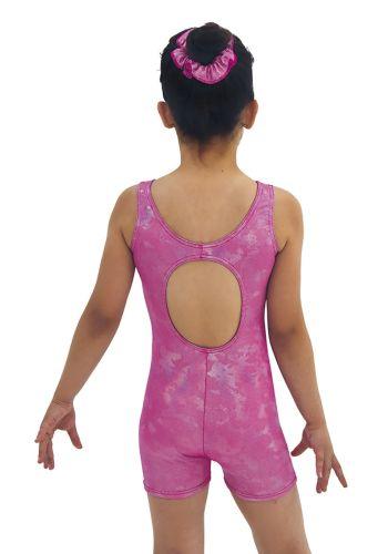 Mondor Women's Gymnastics Leotard - Printed Unitard for Dance, Cheerleading & Performance - Breathable Stretch Fabric for Comfort & Flexibility