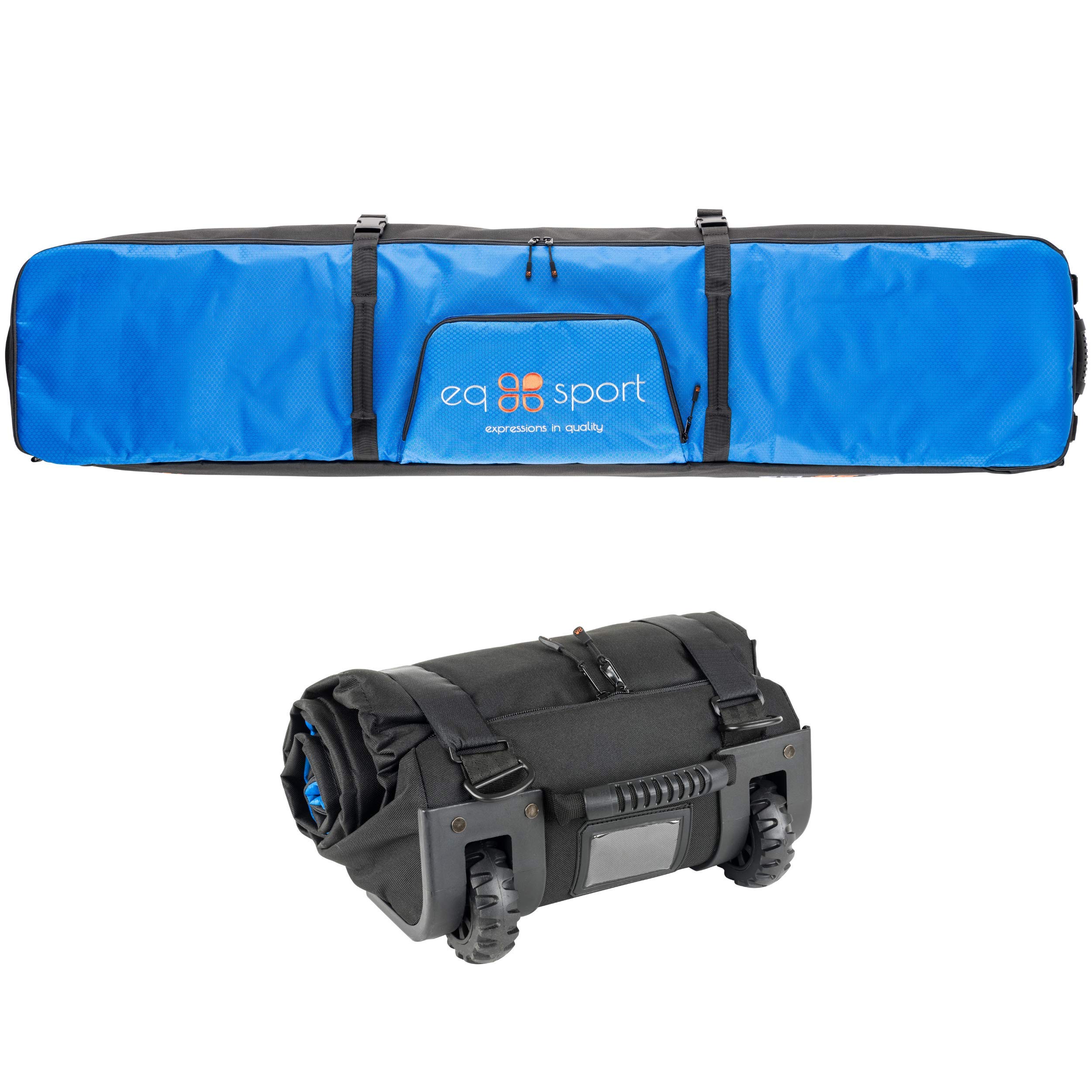 EQ SPORT Waterproof Padded Snowboard Bag with Wheels - Air Travel Approved Roller Snowboard & Boot Storage Bag for Men & Women | Perfect for Snowboarding Trips, Mountain Resorts & Winter Sports Travel