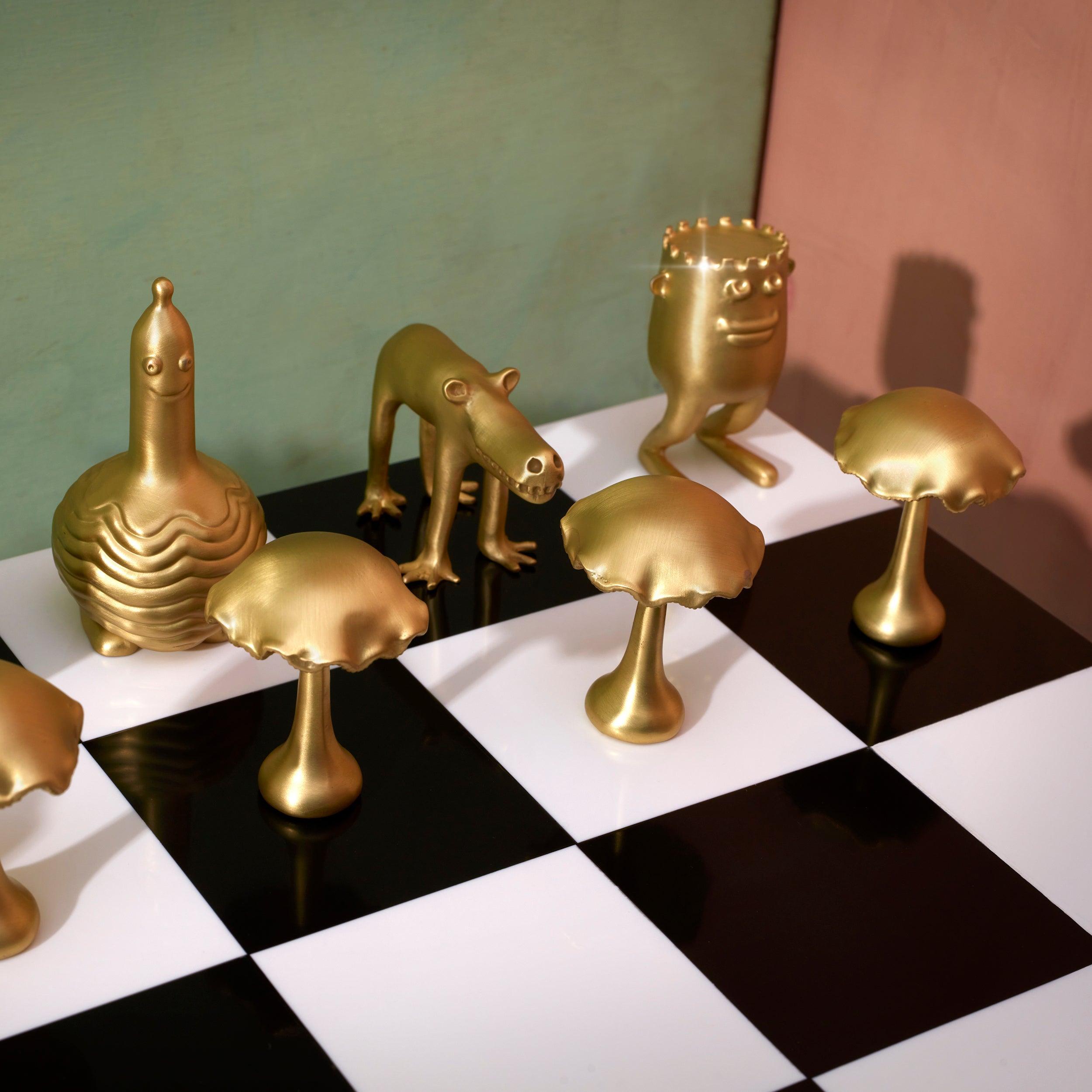Premium Haas Chess Set - Handcrafted Wooden Chess Board with 32 Staunton Pieces - Perfect for Home, Office, and Tournament Play