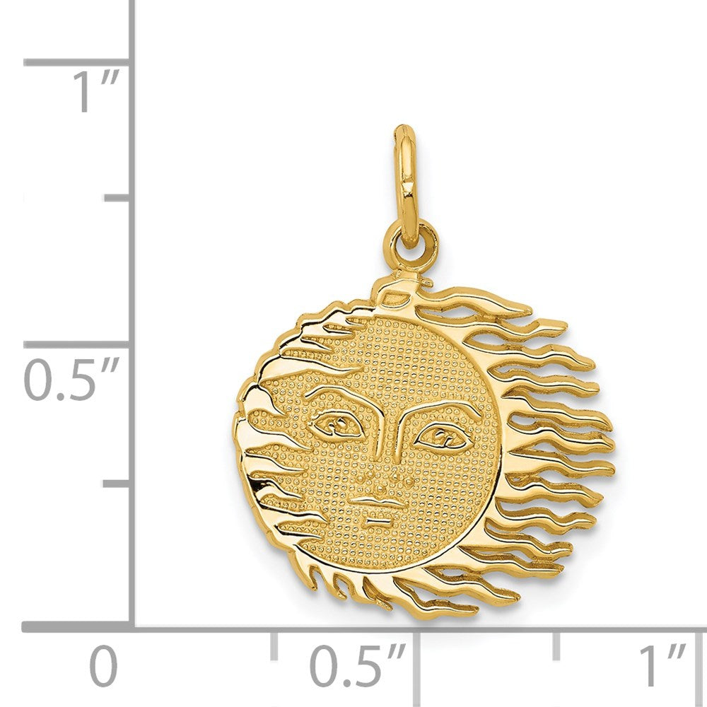 Gold Flaming Sun Pendant Necklace - Elegant Solar Jewelry for Women - Perfect for Parties, Gifts & Boho Fashion