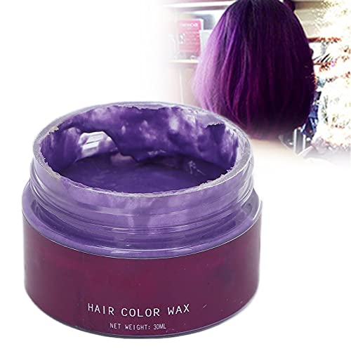 Temporary Hair Coloring Wax - DIY Hair Color Clay for Styling, Halloween & Christmas Party - White | Quick & Easy Washable Hair Dye for Costumes & Festive Events