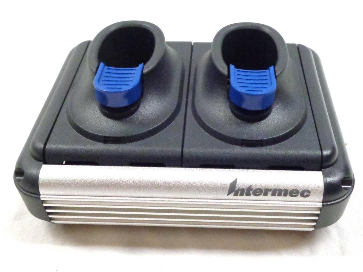 Intermec 852-907-001 2-Bay Charger for SR61 & IP30 Batteries - Compatible with SR61 (Requires 851-082-103 Power Supply & Cord) - Perfect for Warehouse, Logistics & Industrial Equipment Charging