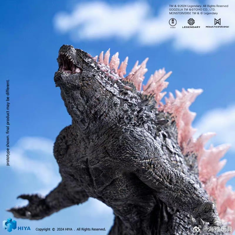 HIYA 7-inch 18cm Stylist Series Godzilla vs Kong The New Empire Godzilla Evolved Version PVC Action Figure - Collectible Movie Monster Toy for Display & Gifts