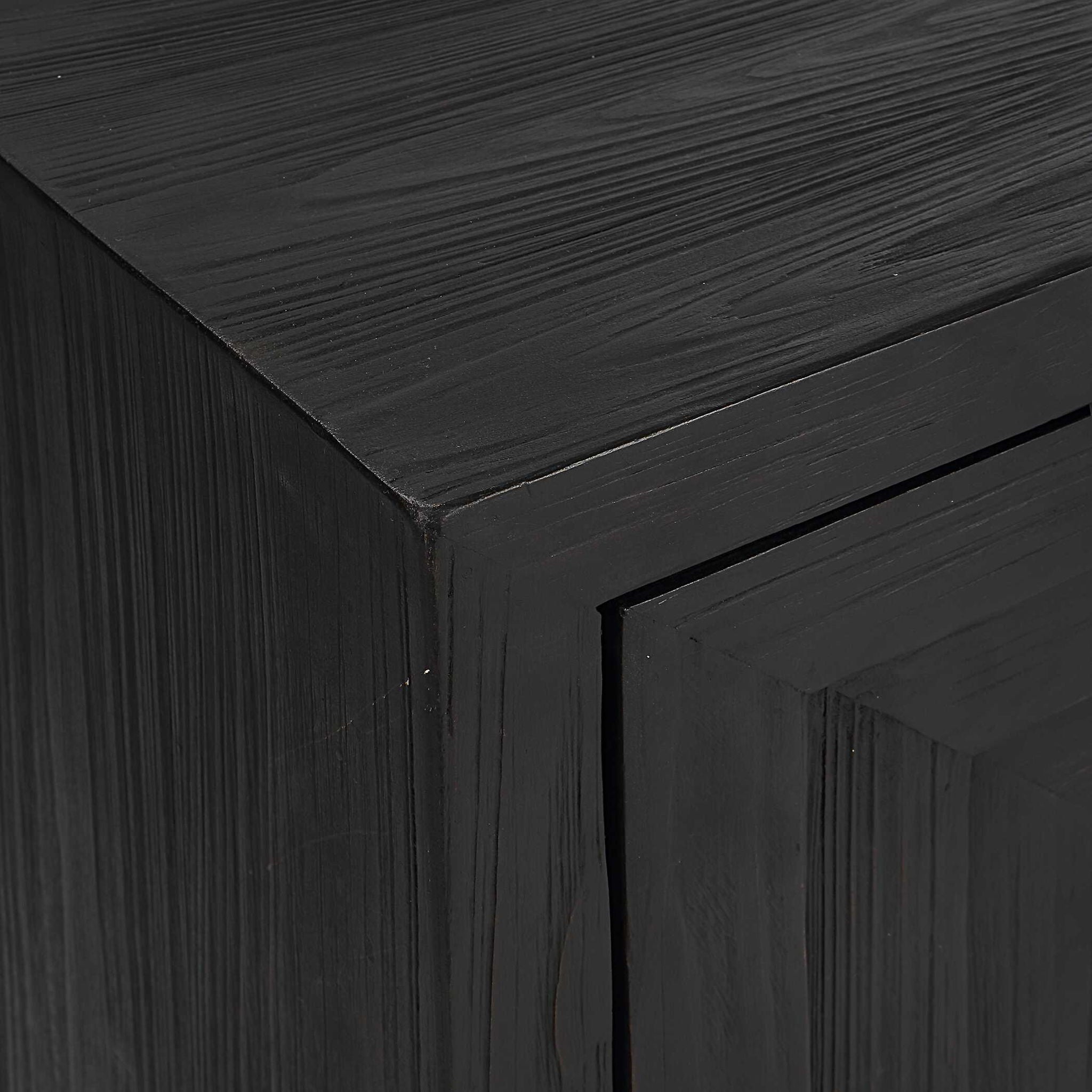 Modern Geometric Cabinet with Storage - Wooden End Table for Living Room, Bedroom & Office - Stylish Side Table for Home Decor & Organization