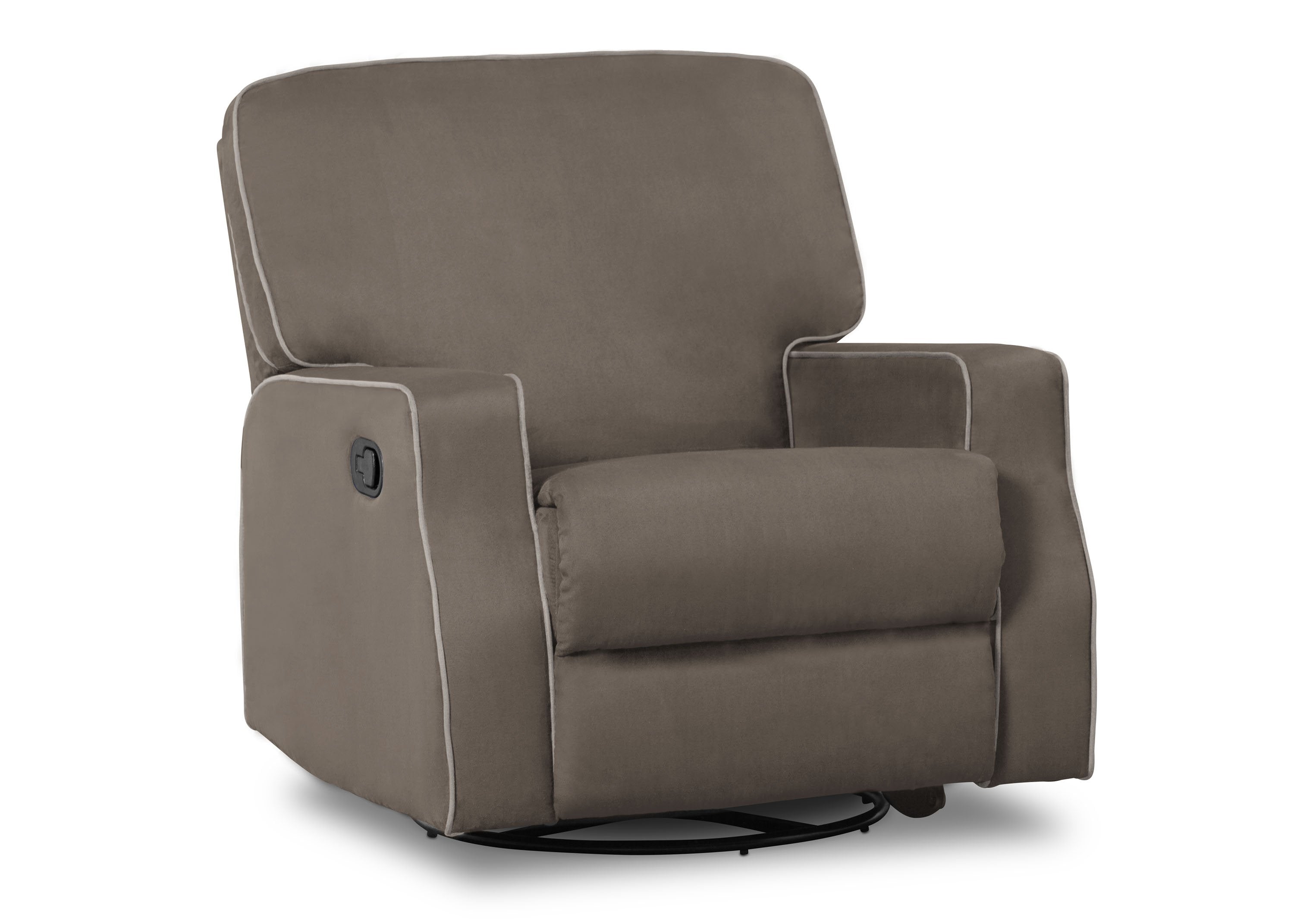 Carson Nursery Recliner Swivel Glider Chair - Comfortable Rocking Chair for Nursing Mothers & Baby Nursery - Perfect for Breastfeeding, Reading & Relaxing in Nursery or Living Room