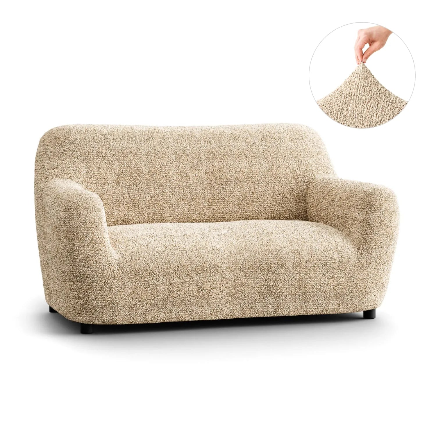 2 Seater Loveseat Slipcover - Soft Microfiber Fabric with Stylish Prints - Perfect for Living Room, Bedroom or Dorm Decor