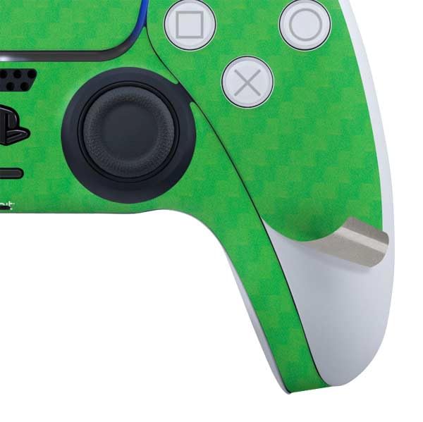 Premium Green Carbon Fiber PS5 Controller Skin - Custom Gaming Decal for Enhanced Grip & Style - Perfect for Gaming Enthusiasts & PS5 Console Protection