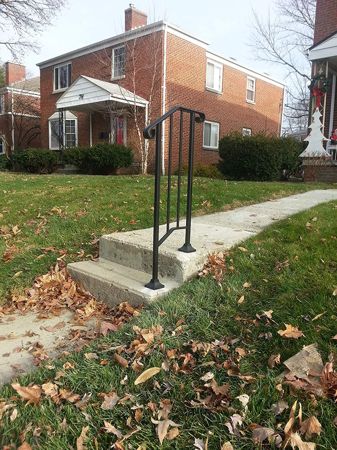 Iron X Handrail Picket #1 - Durable Wood or Composite Stair Railing System for Outdoor Steps, Deck & Porch Safety