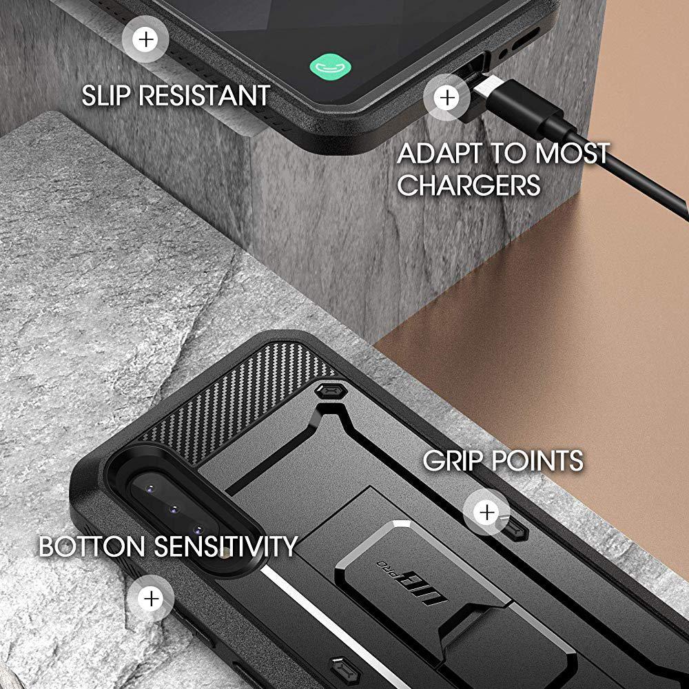 Samsung Galaxy A90 / A90 5G Unicorn Beetle Pro Rugged Holster Case - Heavy Duty Protection with Kickstand & Belt Clip - Perfect for Outdoor, Work & Extreme Sports (Black)