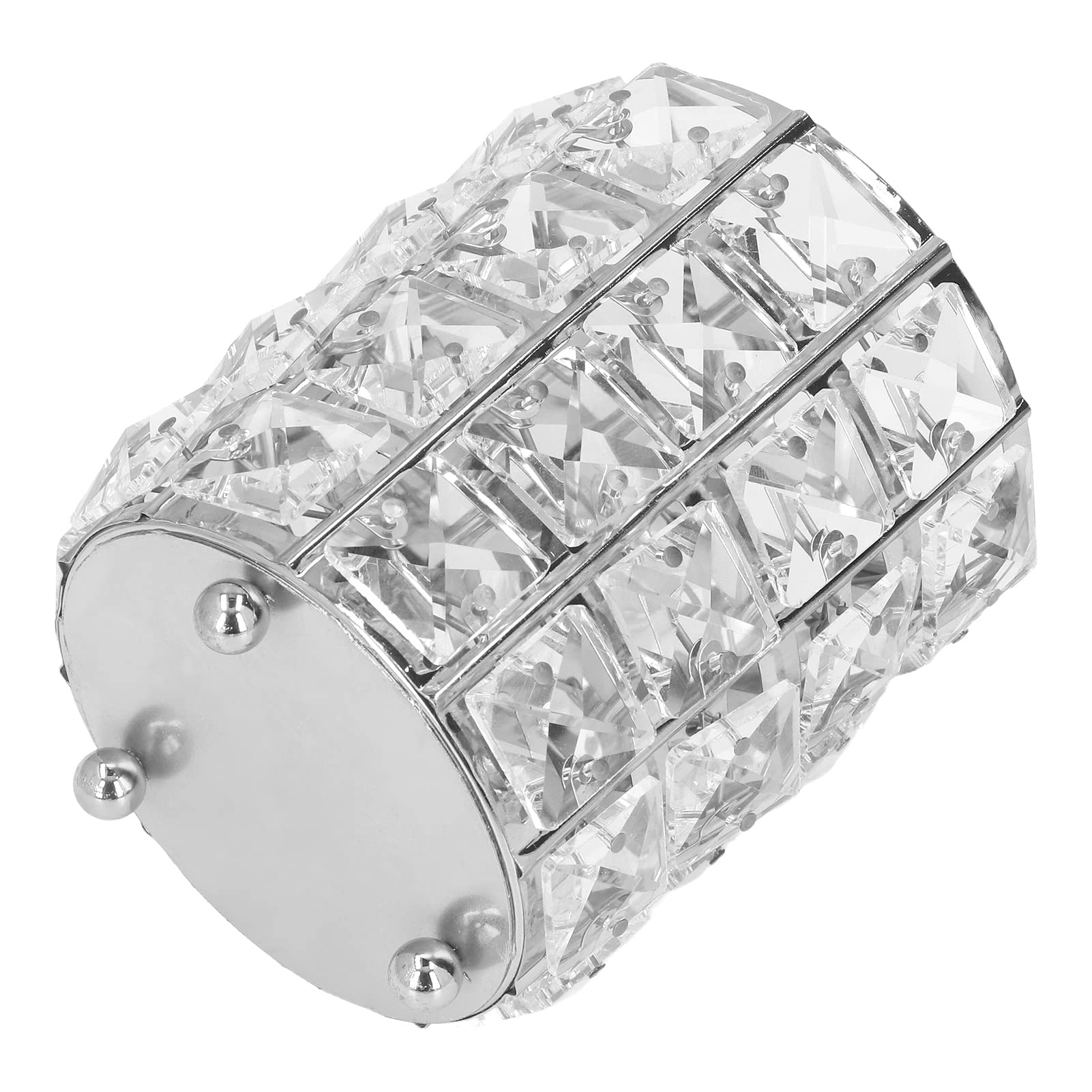 Crystal Metal Makeup Brush Holder - Exquisite Silver Jewelry Stand for Brushes & Pencils | Perfect Vanity Organizer for Makeup Artists & Beauty Enthusiasts