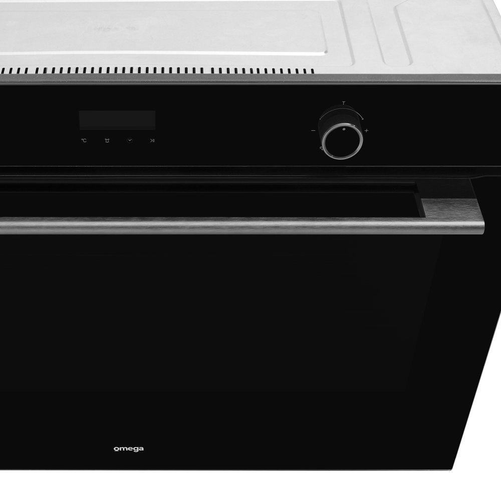 Omega 90cm 11-in-1 Multi-Function Built-In Oven with Air Fryer - Midnight Black (OBO9011AM) | Perfect for Baking, Roasting & Air Frying in Modern Kitchens